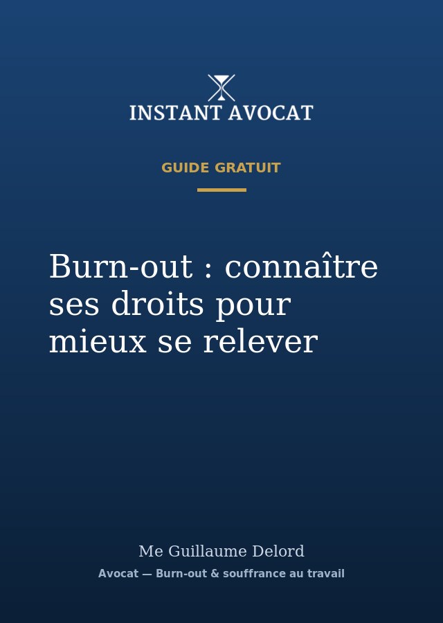 Guide Burn-out — Instant Avocat